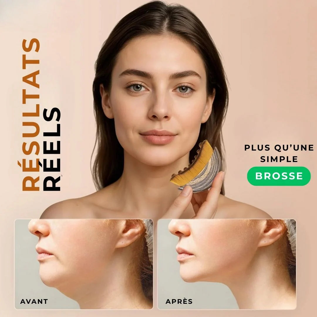 Brosse Drainage Lymphatique Visage    Retrouvez un visage frais et lumineux en seulement 2 minutes par jour ✨