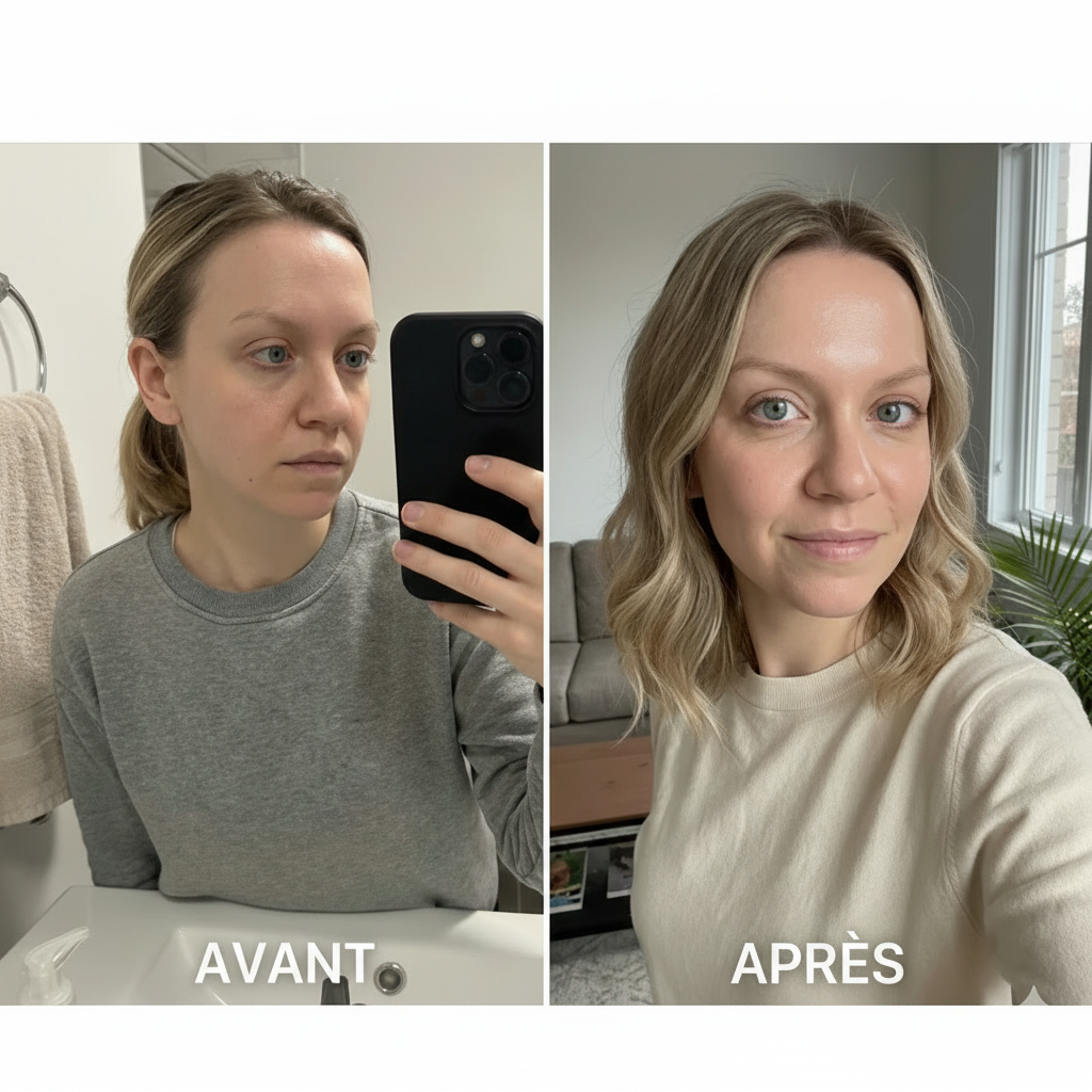 Avant Après avec texte