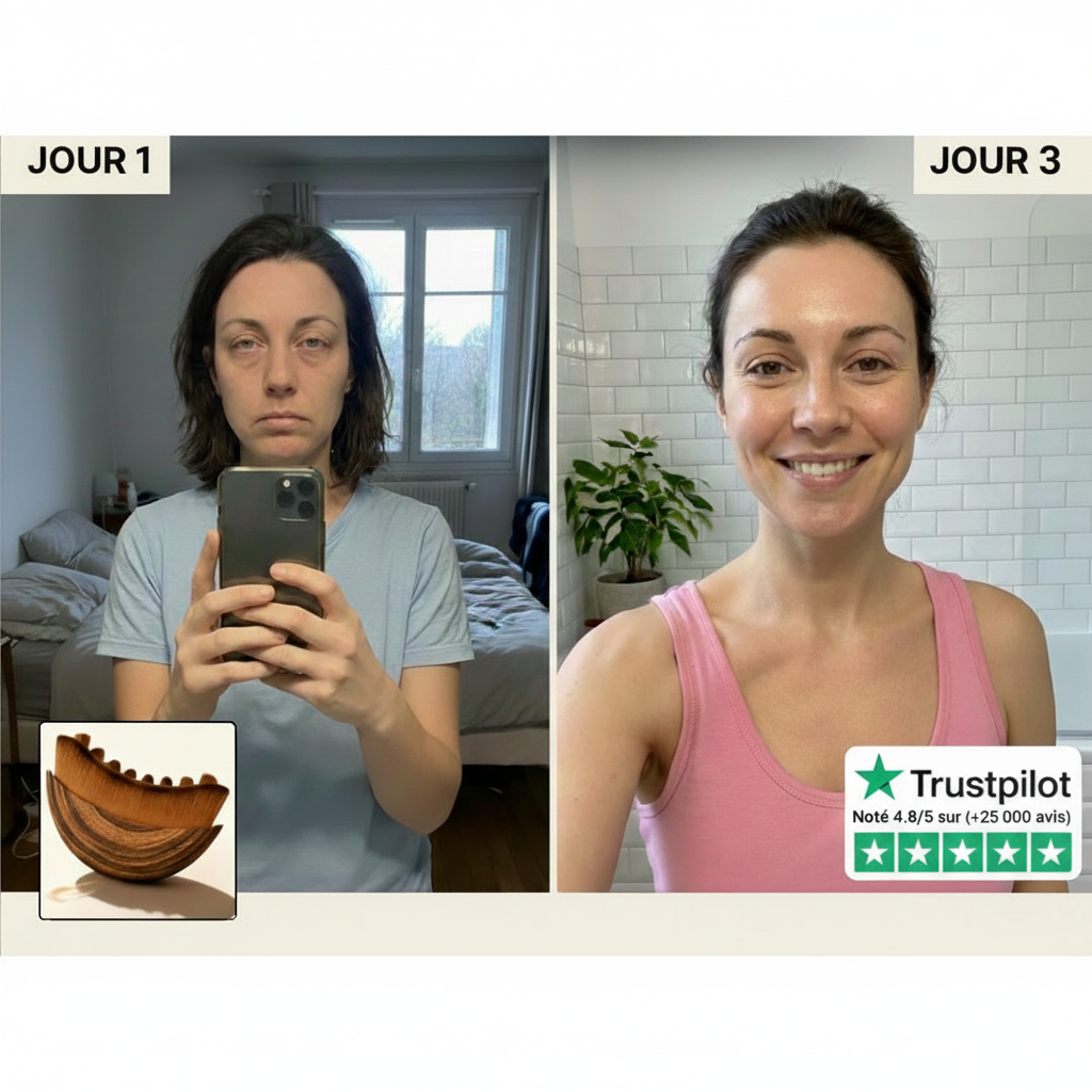 Jour 1 Jour 3 avec brosse et Trustpilot